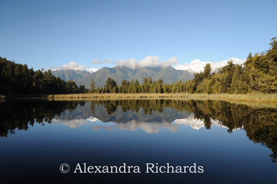 Lake Matheson with the reflection of Mount Cook